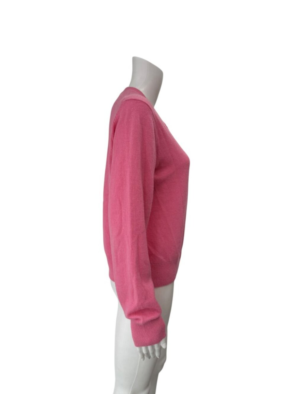 $389 Acne Studios Tango Pink Embellished Face Logo Cardigan Sweater size Large - Picture 7 of 11